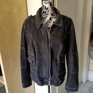Denim Moto Style Jacket